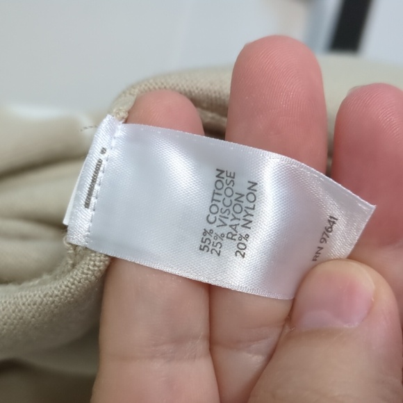 J.jill Pure Jill Long Line Oatmeal Tie-Dye Cotton Mix Knit Minimalist Cardigan - Picture 7 of 9